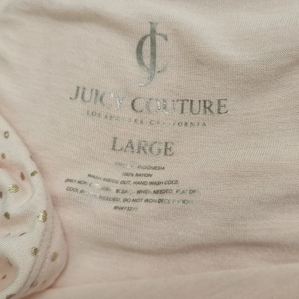 Juicy Couture Women's Pink Top Size L - Picture 4 of 4